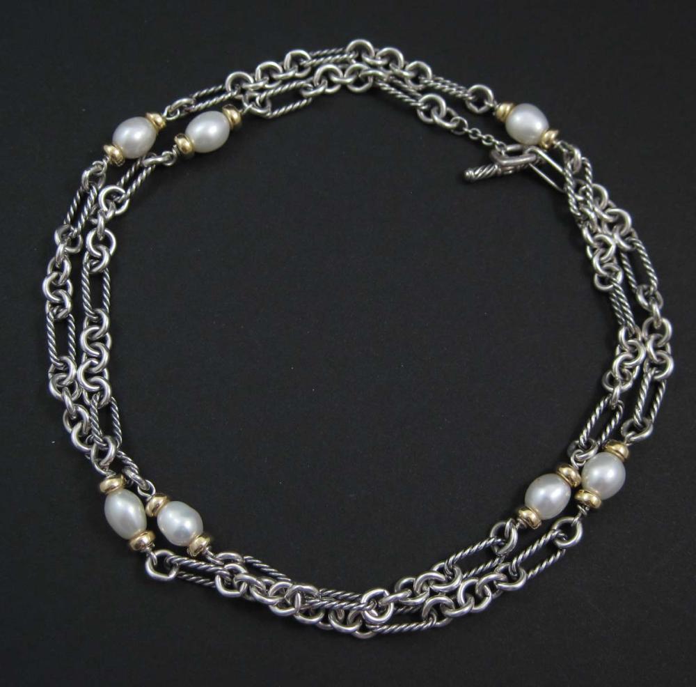 DAVID YURMAN STERLING SILVER, PEARL