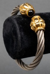 DAVID YURMAN STYLE 18K GOLD &