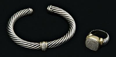 David Yurman two-piece diamond