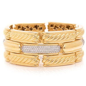 DAVID YURMAN, YELLOW GOLD AND