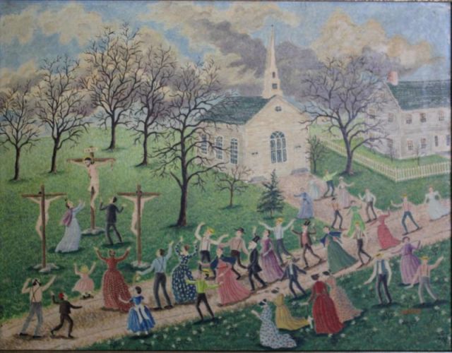 DAVIES Albert W. Oil on Masonite