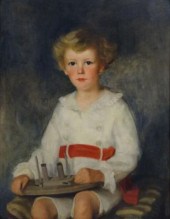 DAVIS Cecil Clark. Oil on Canv