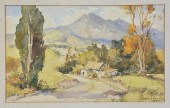 DAVIS F SCHWARTZ, WATERCOLOR,