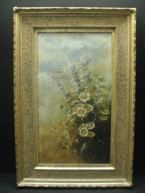 DAVIS, Sarah E. O/C 19th C. Still