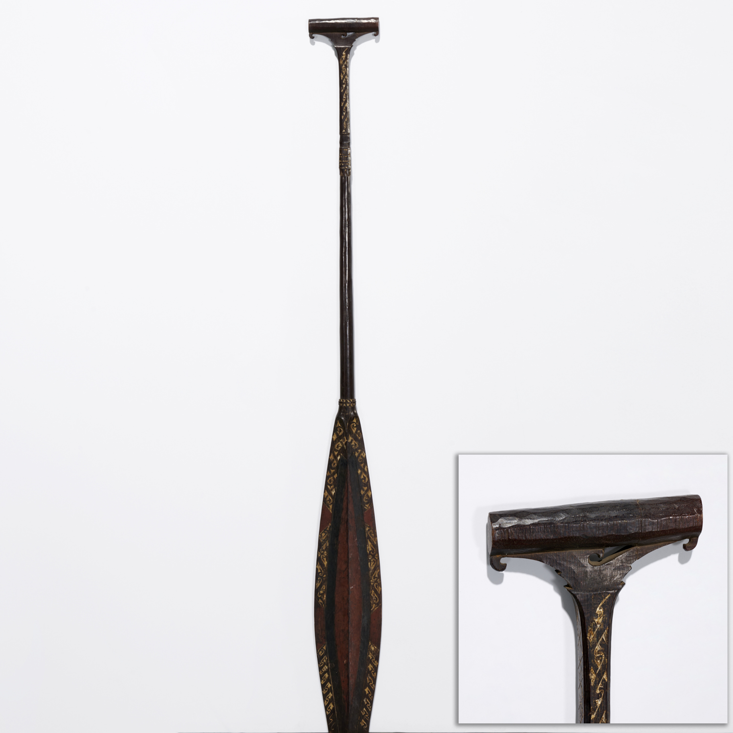 DAYAK CARVED AND PAINTED CEREMONIAL