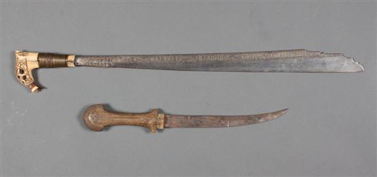 Dayak mandau or parang ihlang sword