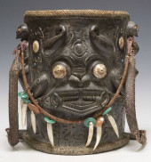 DAYAK PEOPLE BONE-INLAID HARDW