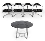 DAYSTROM CHROME DINING TABLE &