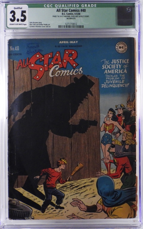 DC COMICS ALL STAR COMICS #40 CGC