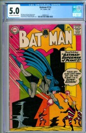DC COMICS BATMAN #113 CGC 5.0