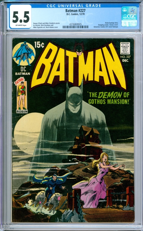 DC COMICS BATMAN #227 CGC 5.5