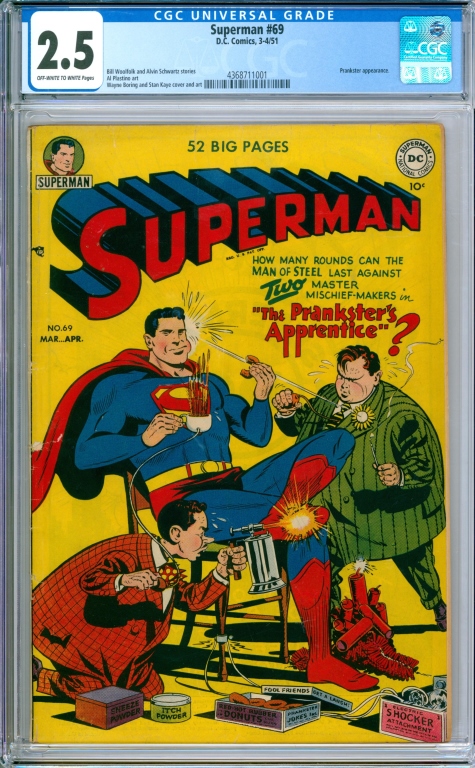 DC COMICS SUPERMAN #69 CGC 2.5