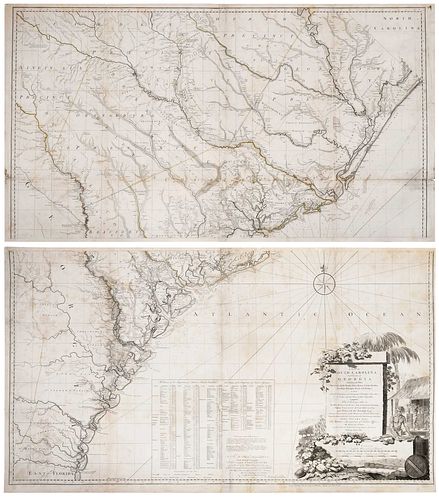 DE BRAHM/FADEN - MAP OF SOUTH