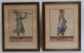 DE GHEYN 2 ENGRAVINGS "THE EXE