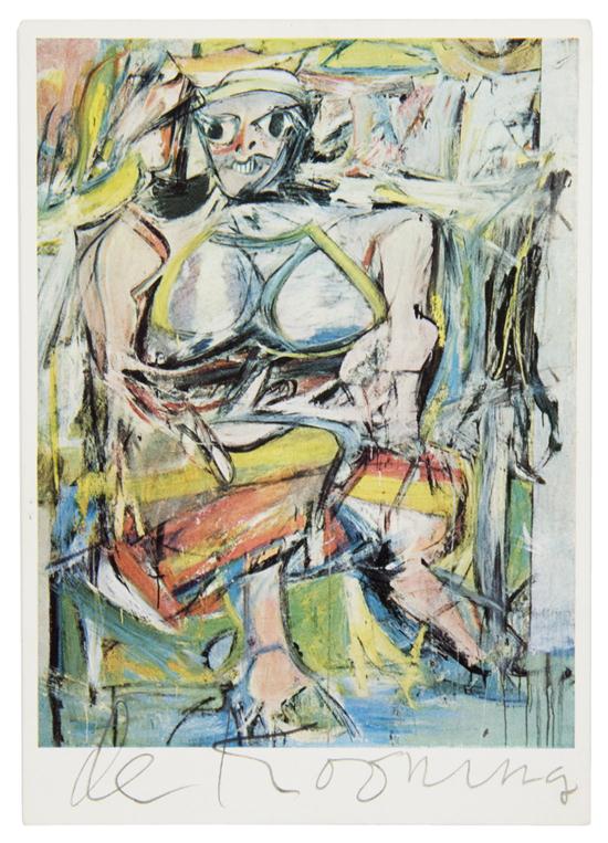 DE KOONING WILLEM Autographed