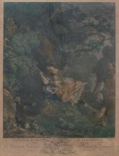 DE LAUNAY ENGRAVING THE SWING