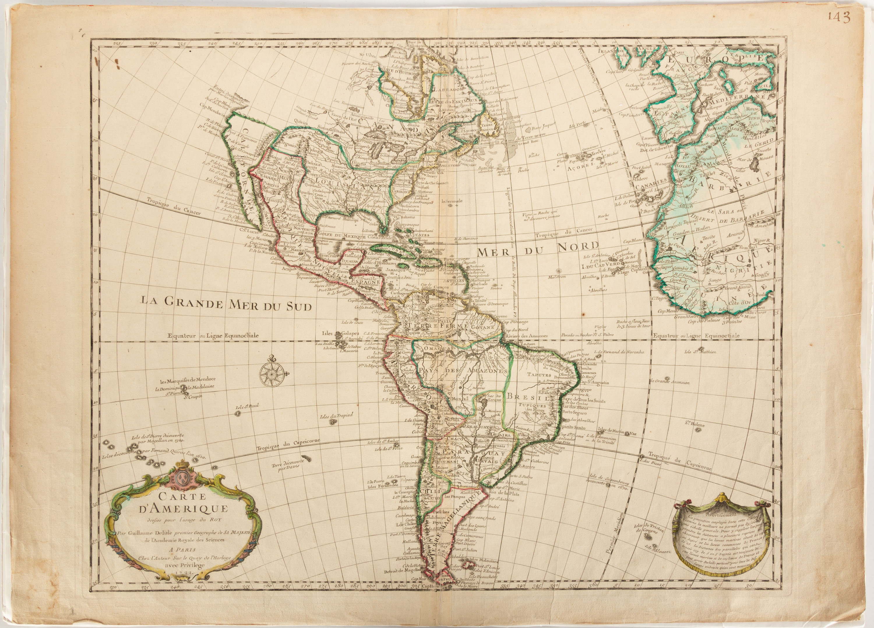 DE L'ISLE GUILLAUME CARTE