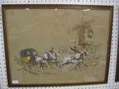 De Marcillac Handcolored Print