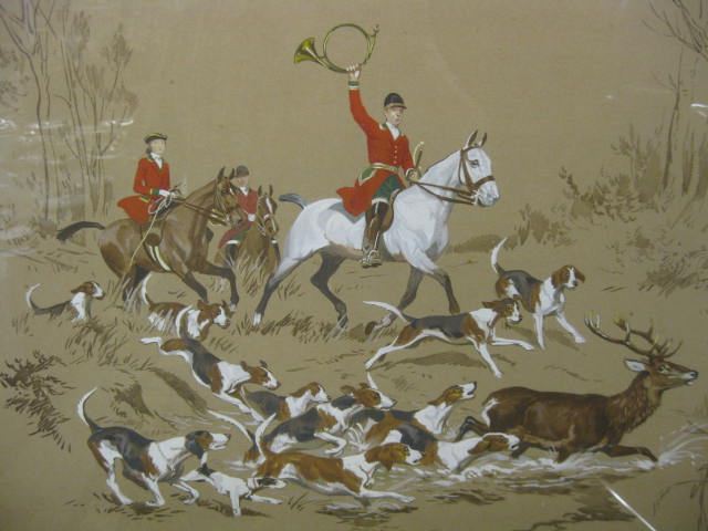 De Marcillac Handcolored Print of