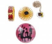 DE PASSILLE ENAMELED BANGLE, P