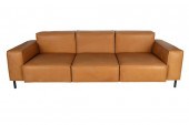 DE SEDE LEATHER THREE-SEAT SOF