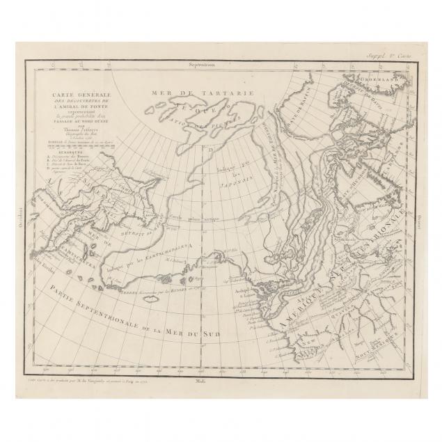 DE VAUGONDY MAP OF NORTHWESTERN