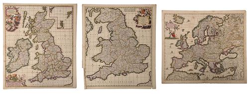 DE WIT - THREE MAPS OF EUROPE,
