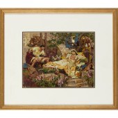 DEAN CORNWELL, OIL ON BOARD De