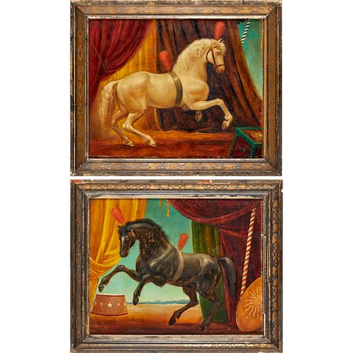 DEAN FAUSETT (ATTRIB.), PAIR OILS
