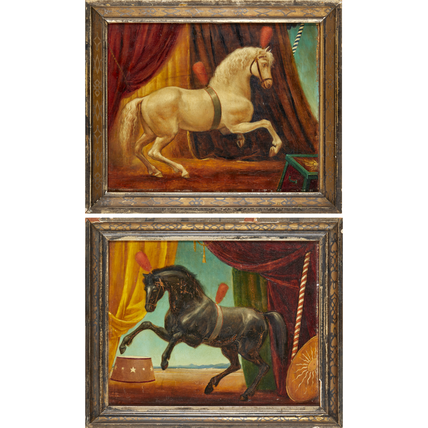 DEAN FAUSETT (ATTRIB.), PAIR OILS