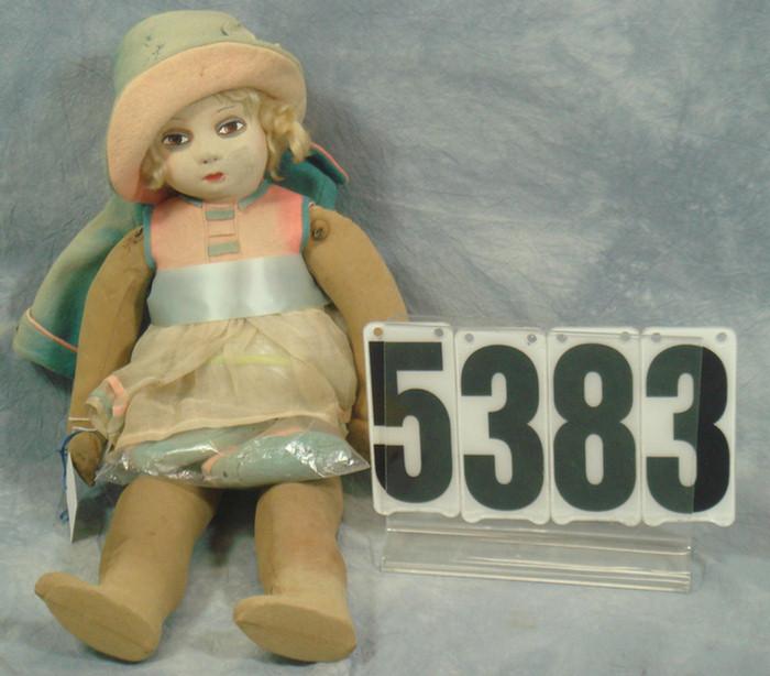 Dean Gre-Poir cloth doll, 18 1/2