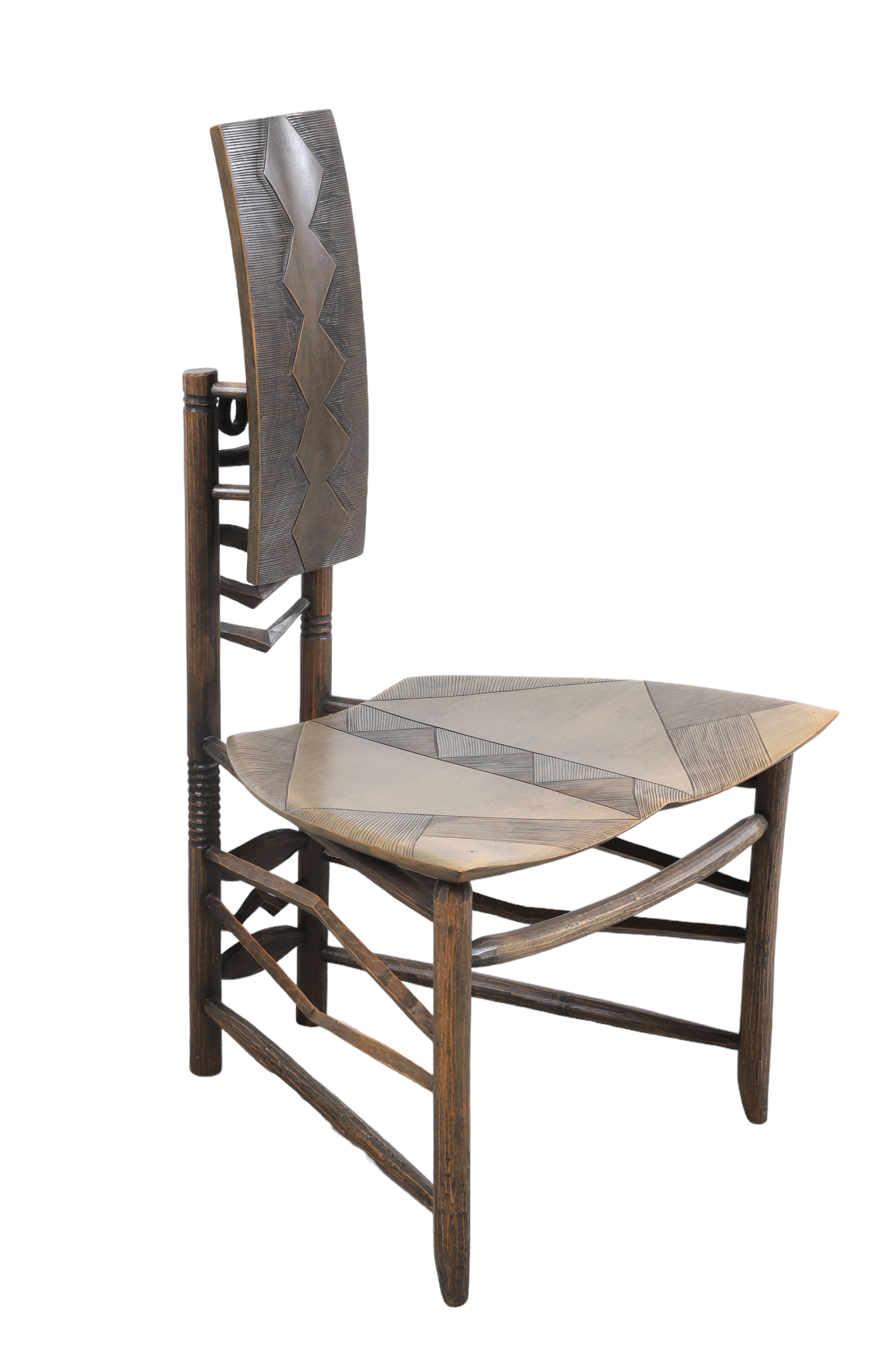 Dean Pulver African carved chair,