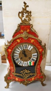 DEART ITALIAN RED MANTEL CLOCK