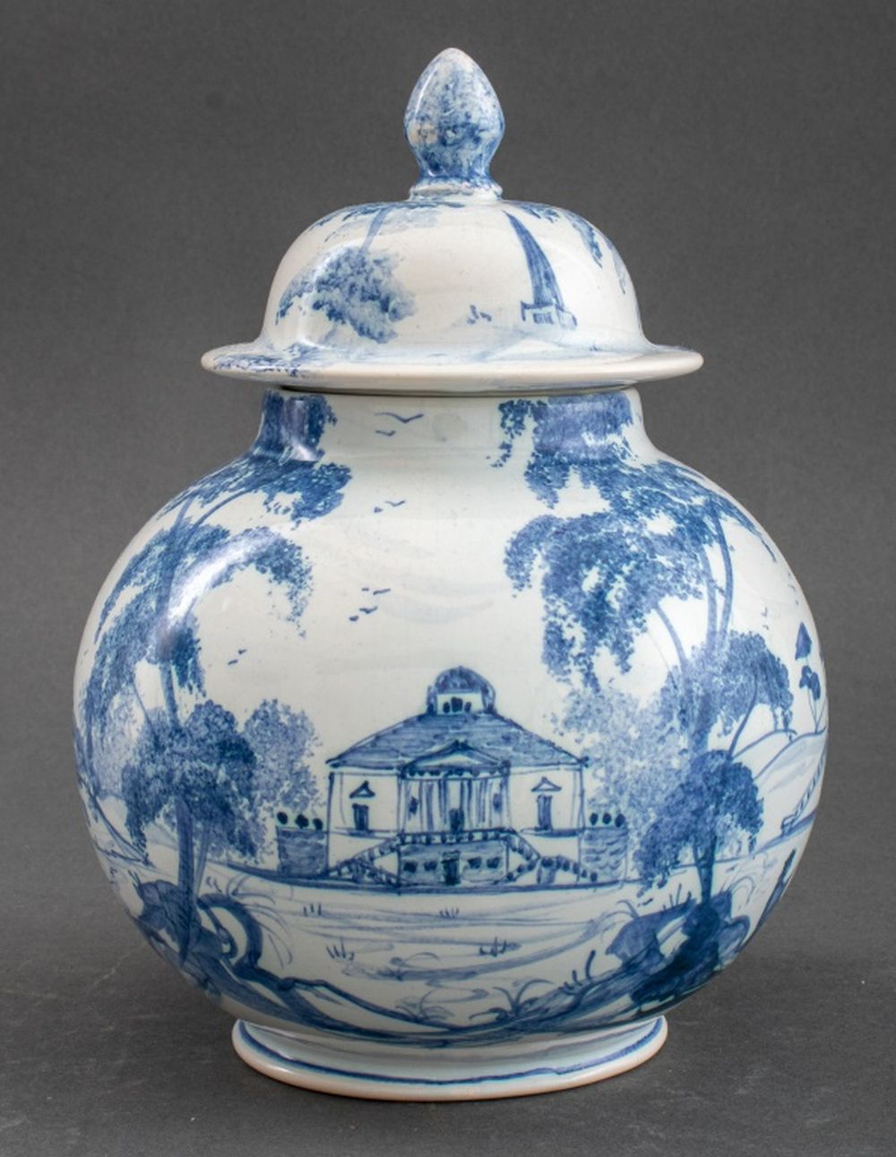 DEBORAH SEARS ENGLISH DELFTWARE JAR