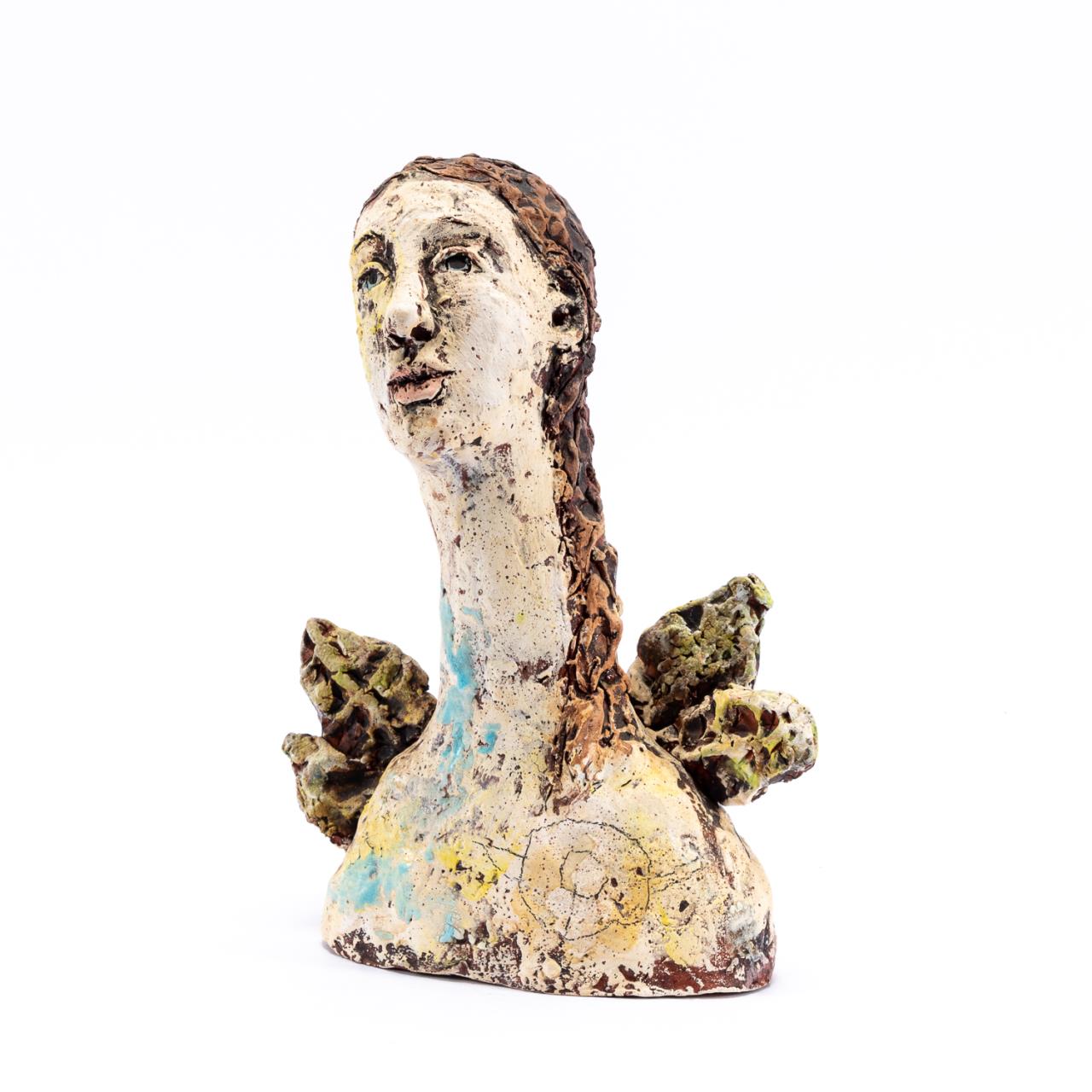 DEBRA FRITTS, CERAMIC PORTRAIT BUST