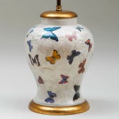DECALCOMANIA GLASS BUTTERFLY L