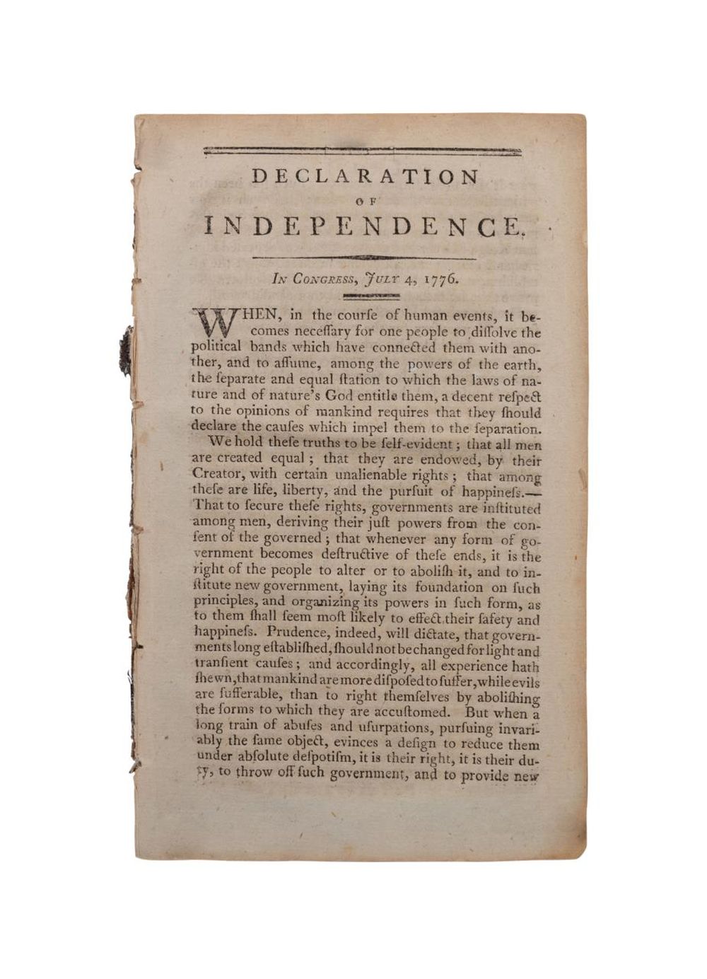 DECLARATION OF INDEPENDENCE,