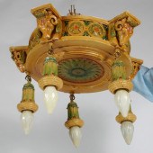 Deco ceiling light fixture wit