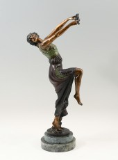 DECO DANCER PATINATED BRONZE A