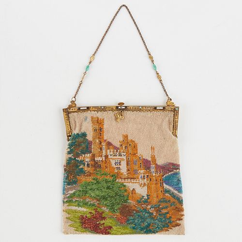 DECO EUROPEAN CASTLE GLASS BEADED