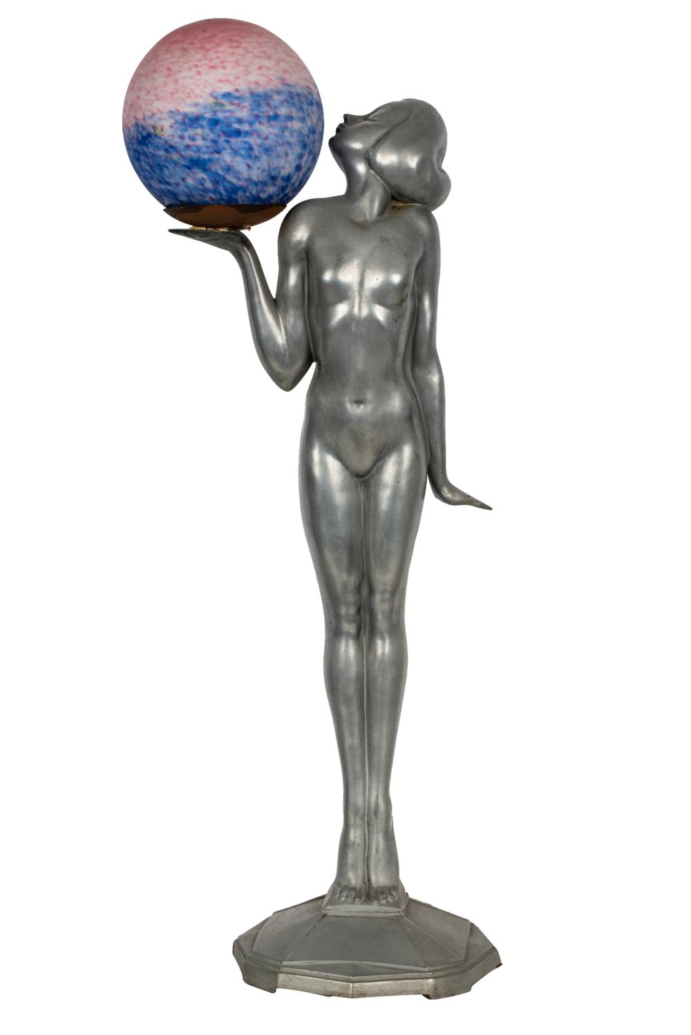 DECO STYLE FIGURAL TABLE LAMPart