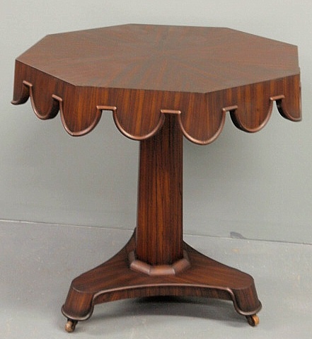 Deco style rosewood center table