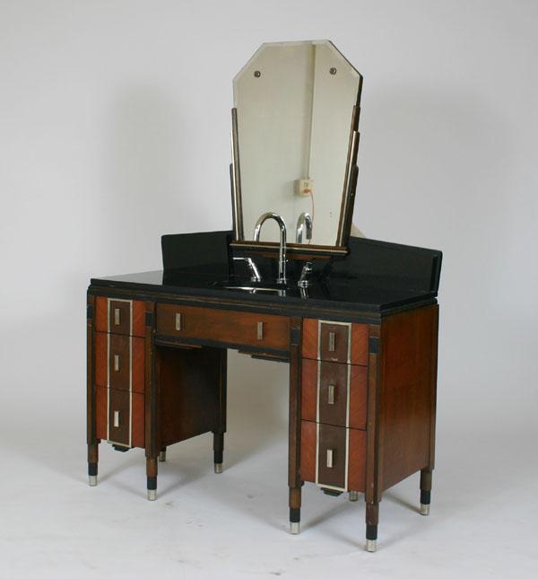 Deco vanity/lavatory; geometric