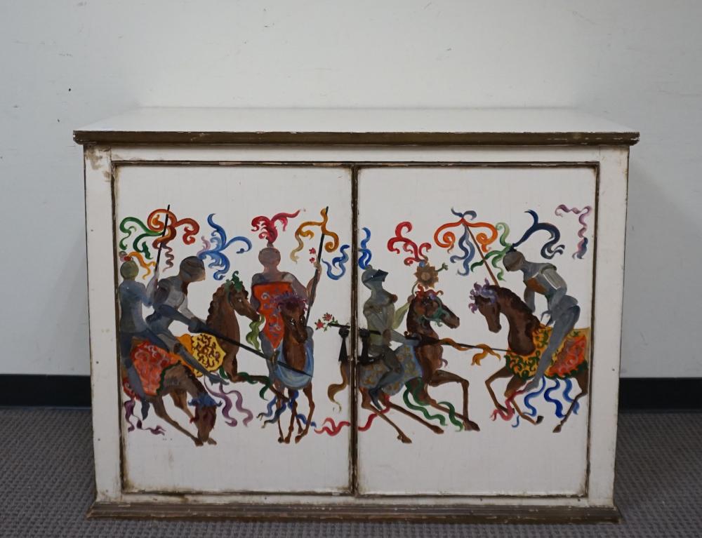 DECORATED AND WHITE PAINTED