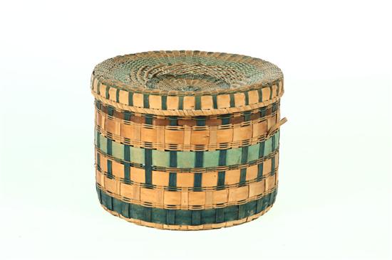 DECORATED BASKET.  American