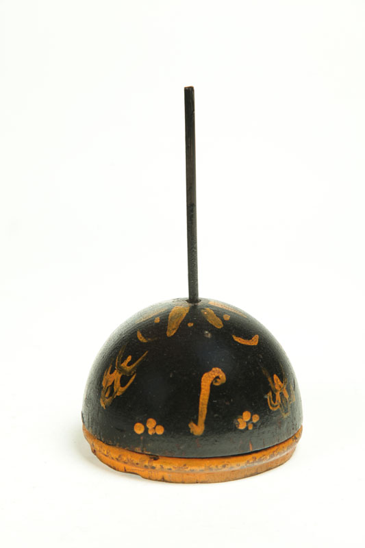 DECORATED BILL SPINDLE.  American