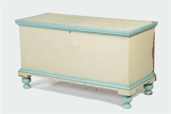DECORATED BLANKET CHEST.  Jacob