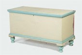 DECORATED BLANKET CHEST.  Jaco
