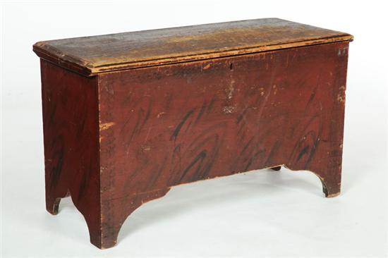 DECORATED BLANKET CHEST.  New