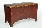 DECORATED BLANKET CHEST.  New